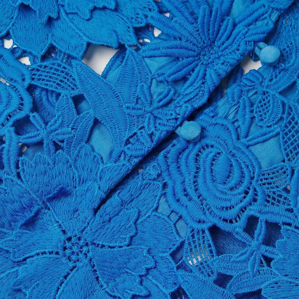 Floral Lace Mini Caftan - Picture 6 of 9